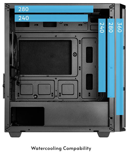 Chieftec AZ-01B-OP Mini-Tower PC-Gehäuse Schwarz-9