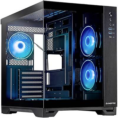 Chieftec GM-30B-TG-OP HTPC PC-Gehäuse Schwarz-0