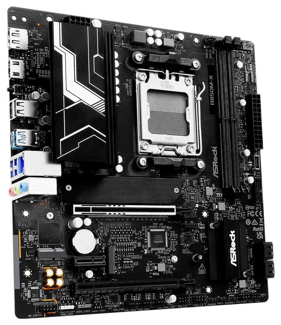 ASRock B850M-X Mainboard Sockel (PC) AMD® AM5 Formfaktor (Details) Micro-ATX Mainboard-Chipsatz AMD® B850-2