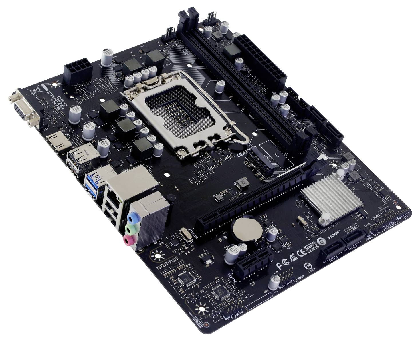 BioStar H610MHC Mainboard Sockel (PC) Intel® LGA 1700 Formfaktor (Details) Micro-ATX Mainboard-Chipsatz Intel® H610-2
