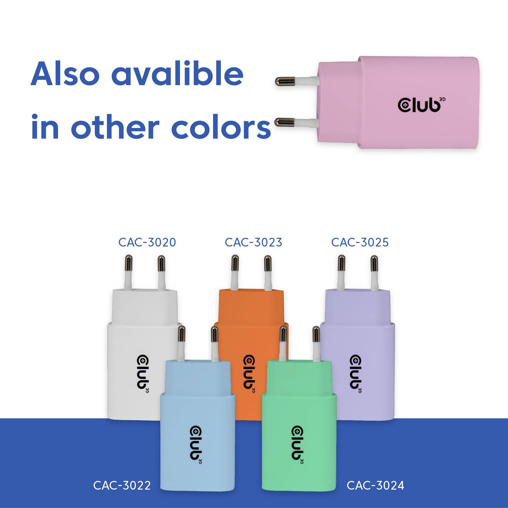 club3D CAC-3021 USB Ladegerät 30 W Pink Innenbereich-8