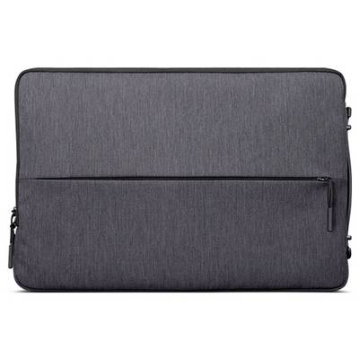 Graue Laptop-Tasche mit Reißverschluss vorne, geeignet für den Schutz und Transport von Laptops.