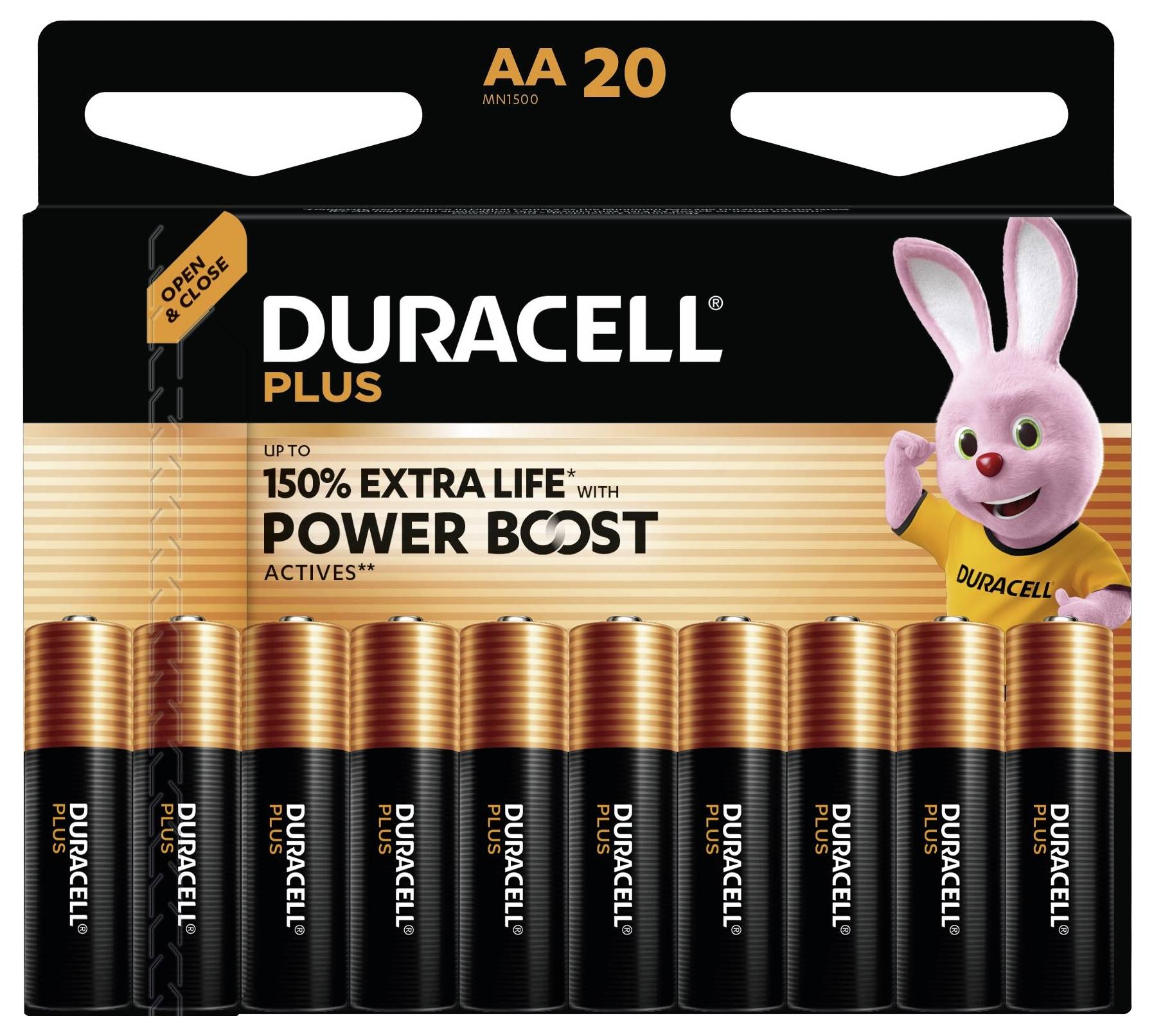 Duracell Plus Power Boost Mignon (AA)-Batterie 1.5 V 20 St.-1