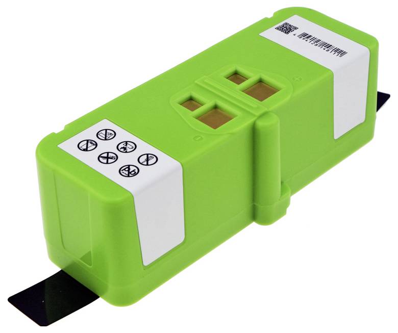 Grüner rechteckiger Drucker-Tonerbehälter mit Symbolen für Installationshinweise auf der Oberseite, Verpackung netzwerkoptimiert.