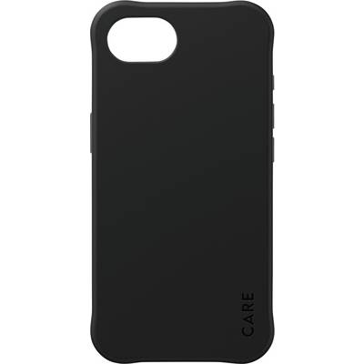 Schwarze Smartphone-Hülle mit der Aufschrift 'CARE' in der unteren rechten Ecke.