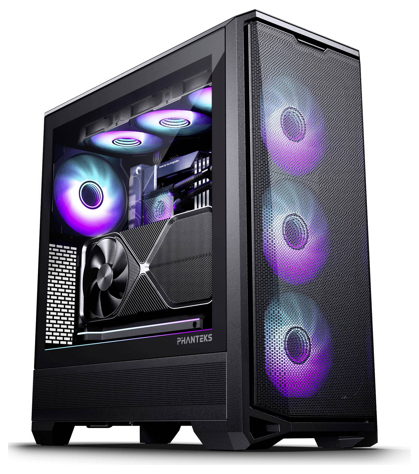 Phanteks PH-EC400GA_DBK01 Midi-Tower Gehäuse, Gaming-Gehäuse, PC-Gehäuse Schwarz-1