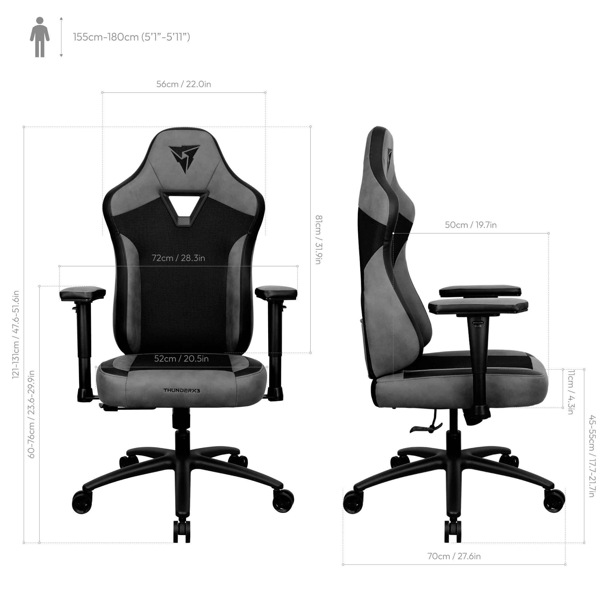 ThunderX3 TEGC-2059101.11 Gaming-Stuhl Schwarz-10