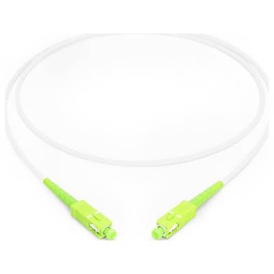 Digitus DK-2922A-01-SCA-SX Glasfaser LWL, Glasfaser Anschlusskabel 100 cm Weiß, Grün, Limettengrün, lime green [1x SC AP-2