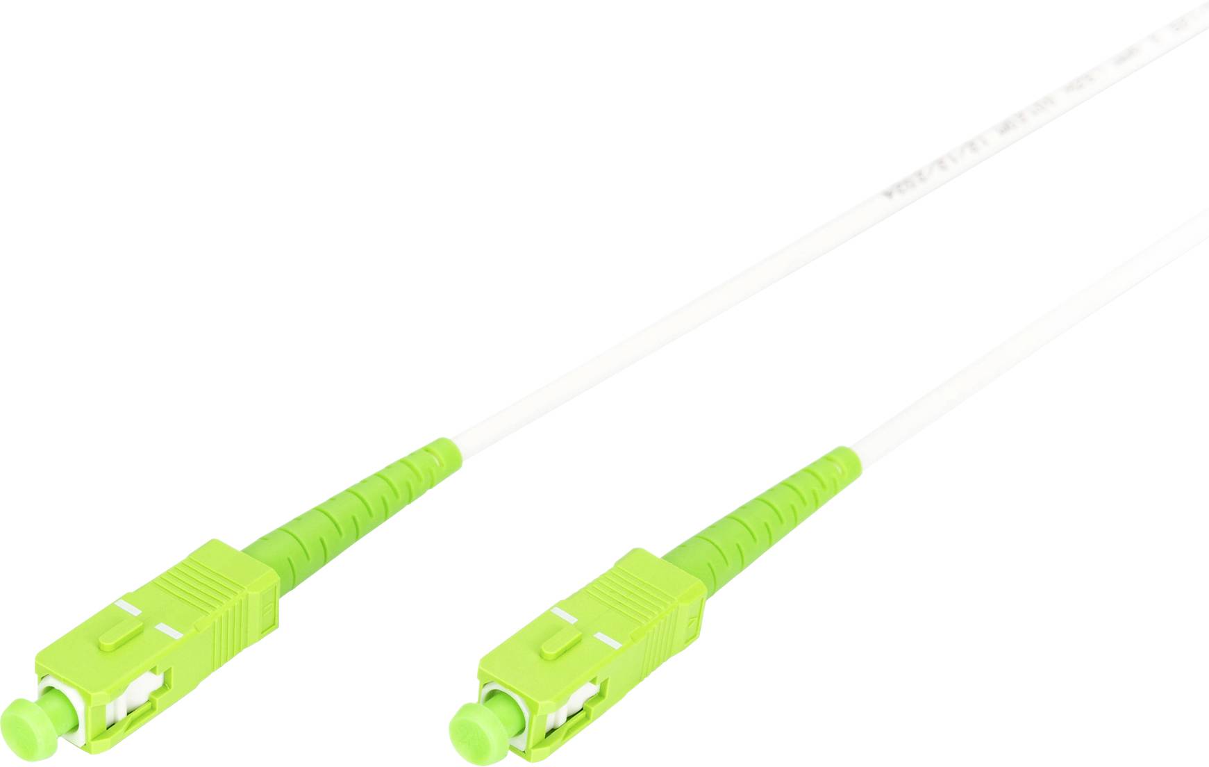 Digitus DK-2922A-05-SCA-SX Glasfaser LWL, Glasfaser Anschlusskabel 500 cm Weiß, Grün, Limettengrün, lime green [1x SC AP...