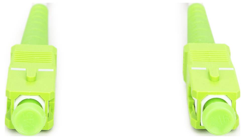 Digitus DK-2922A-05-SCA-SX Glasfaser LWL, Glasfaser Anschlusskabel 500 cm Weiß, Grün, Limettengrün, lime green [1x SC AP-1