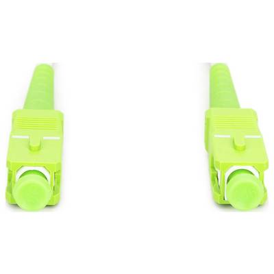Digitus DK-2922A-05-SCA-SX Glasfaser LWL, Glasfaser Anschlusskabel 500 cm Weiß, Grün, Limettengrün, lime green [1x SC AP-1