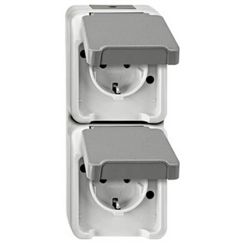 Thumbnail - Merten Komplett Doppelsteckdose MEG2328-8029 1 St.