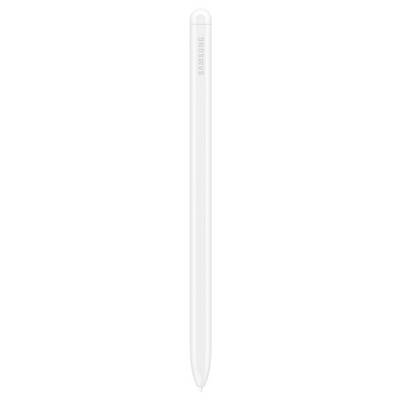 Ein weißer, zylindrischer digitaler Stift mit minimalistischen Designmerkmalen.