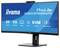Breiter Computermonitor von iiyama mit 34 Zoll, gewölbtem Bildschirm und Kamera. Aufschrift 'ProLite XCB3497WQSNPH'.