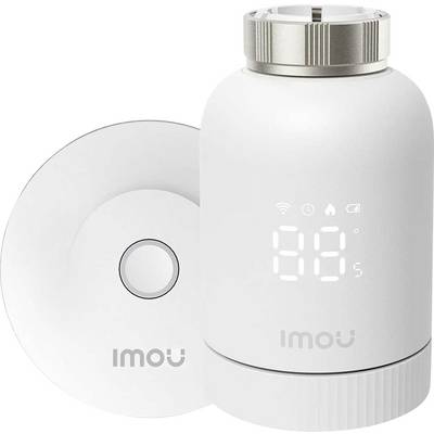 'Rauchmelder und Smartsensor-Set mit digitaler Anzeige. Gerät zeigt aktuelle Statusinformation in einem modernen, weißen Design.'