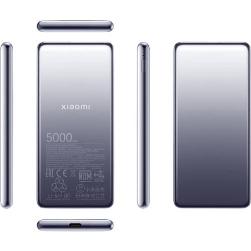 Xiaomi BHR9535GL Powerbank 5000 mAh USB PD Li-Ion Silber