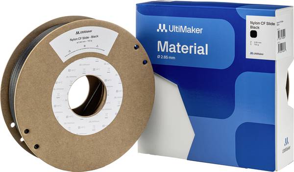UltiMaker 236923 Nylon CF Slide Filament Filament PA (Polyamid) Kohlefaserverstärkt 2.85 mm 750 g Schwarz  1 St.