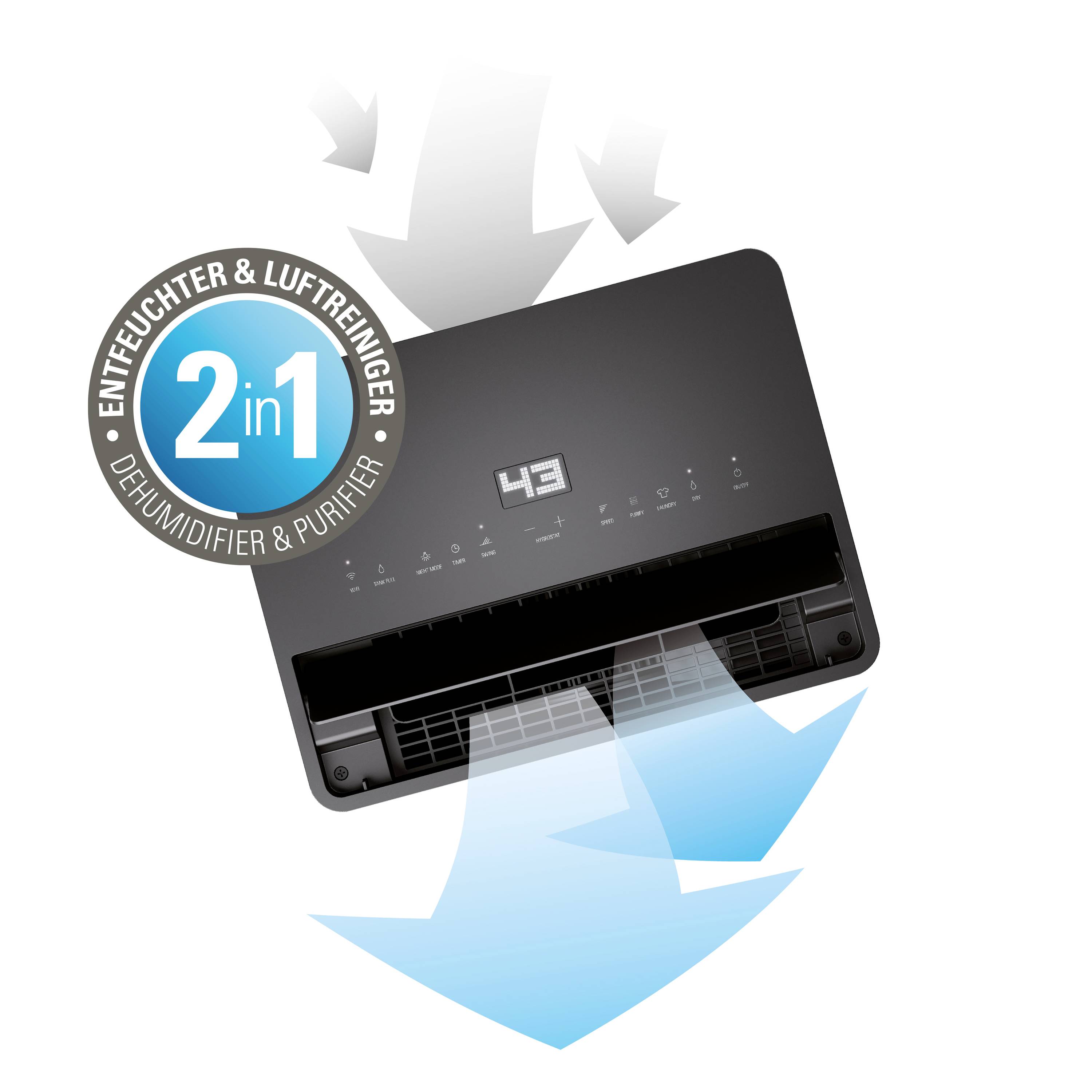 Stadler Form Luftentfeuchter 175 m² 545 W 50 l/Tag Weiß-11