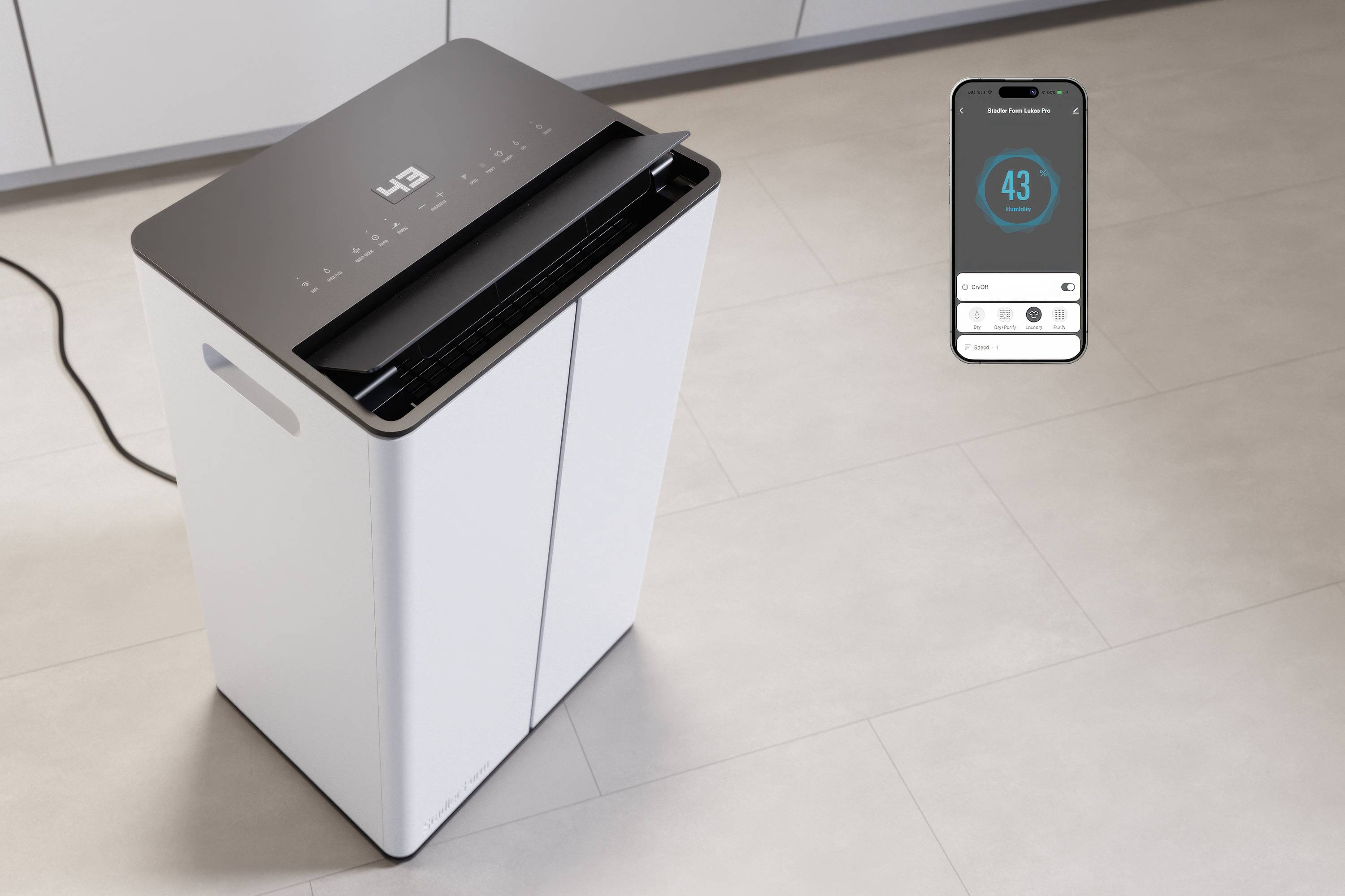 Stadler Form Luftentfeuchter 175 m² 545 W 50 l/Tag Weiß-7