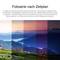 'Fotografie zeigt einen Zeitraffer-Effekt eines Bergpanoramas mit wechselnder Beleuchtung von Tag zu Nacht.'