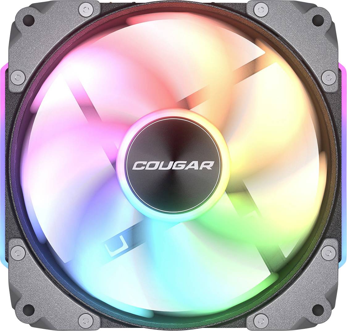 Cougar CF-APR12HB3-RGB PC-Gehäuse-Lüfter Schwarz (B x H x T) 120 x 120 x 28 mm-0