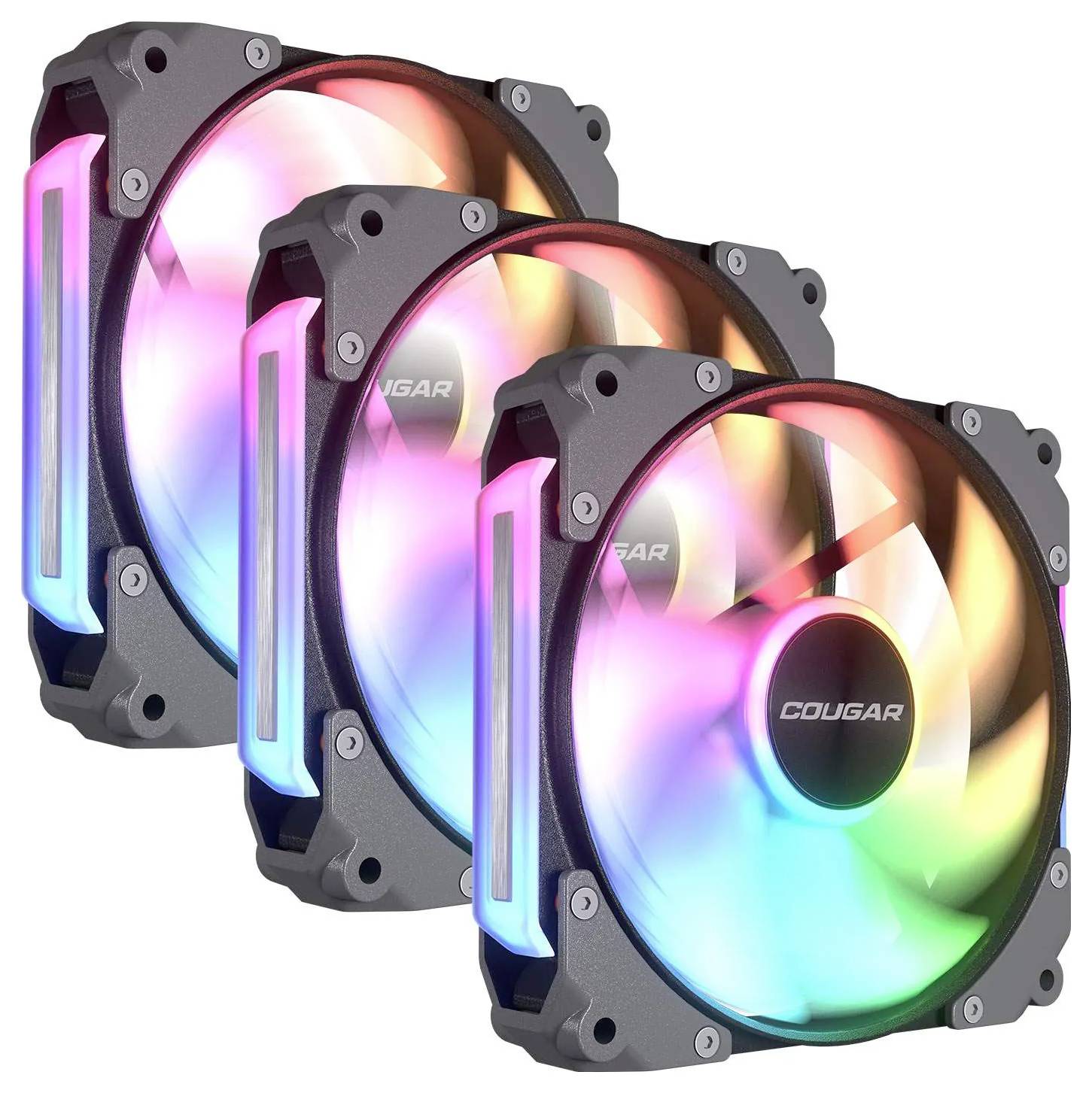 Cougar CF-APR12HB3-RGB PC-Gehäuse-Lüfter Schwarz (B x H x T) 120 x 120 x 28 mm-2