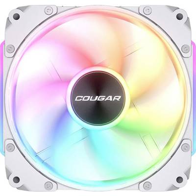 Cougar CF-APR12HW-RGB PC-Gehäuse-Lüfter Weiß (B x H x T) 120 x 120 x 28 mm-0