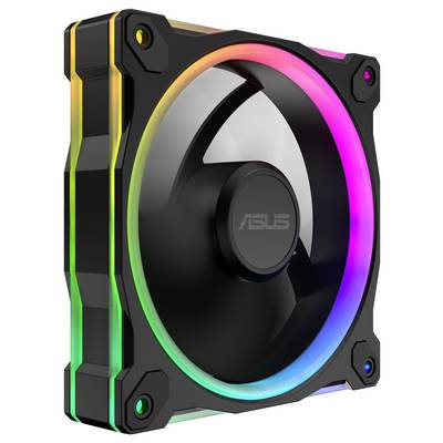 Ein Computer-Kühlventilator mit RGB-Beleuchtung verfügt über einen schwarzen Rahmen und transparente Lüfterblätter, der darauf ausgelegt ist, Ästhetik und Luftzirkulation zu verbessern.