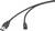 'USB-zu-Micro-USB-Kabel mit schwarzen Anschlüssen an beiden Enden, vor einem weißen Hintergrund.'