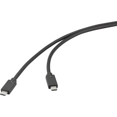 Zwei schwarze USB-C-Kabel mit in unterschiedliche Richtungen zeigenden Anschlüssen vor einem einfarbigen Hintergrund.