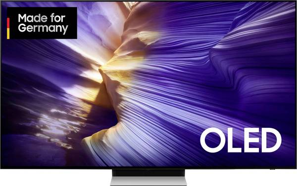 Samsung OLED S90F 4K Vision AI OLED-TV 138 cm 55 Zoll EEK G (A - G) CI+, DVB-C, DVB-S2, DVB-T2, PVR ready, Smart TV, UHD, WLAN Silber, Schwarz