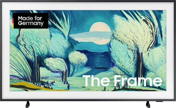 Samsung "The Frame" 4K Vision AI QLED-TV 125 cm 50 Zoll EEK G (A - G) CI+, DVB-C, DVB-S2, DVB-T2, QLED, Smart TV, UHD, WLAN Schwarz