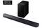 Soundbar und Subwoofer in Schwarz, mit dem Text 'Made for Germany'.