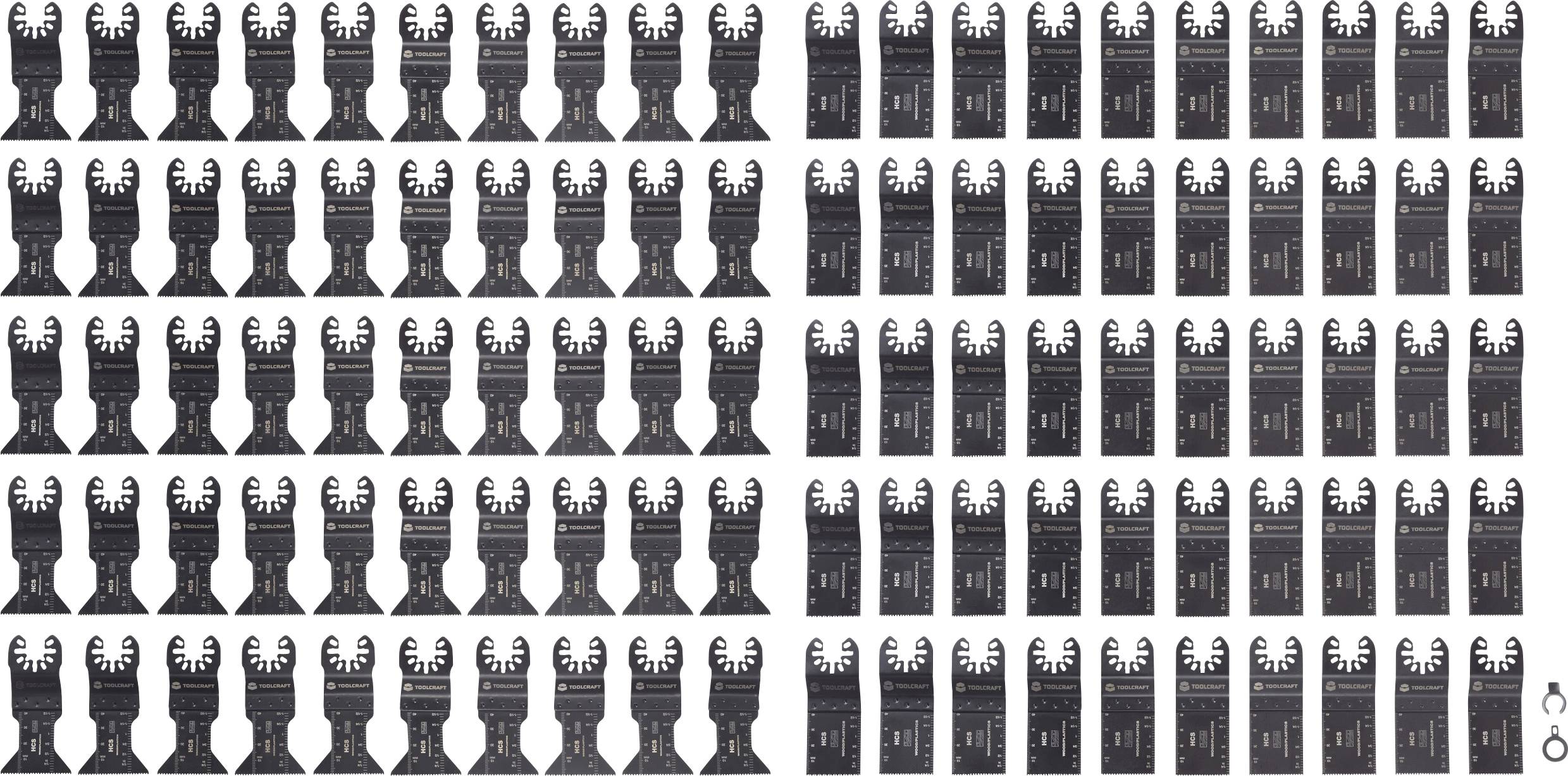 TOOLCRAFT TO-10246107 HCS Multifunktionswerkzeug-Zubehör-Set 100 St.