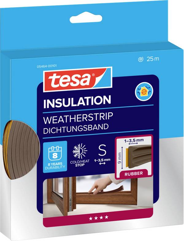 tesa E-Profil 05464-00101-02 Dichtband tesamoll® Braun (L x B) 25 m x 9 mm 25 m
