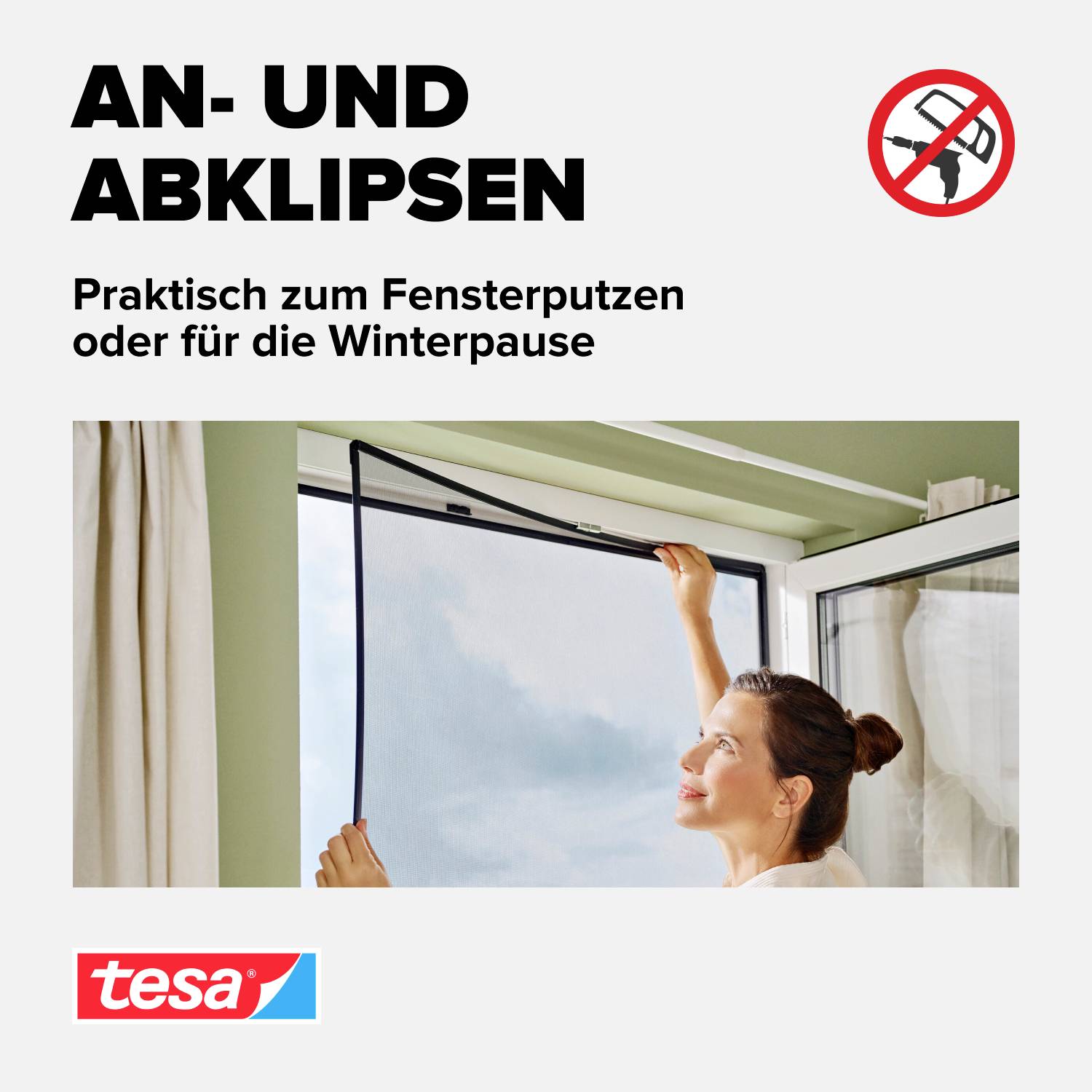 tesa Insect Stop 55360-00002-00 Fliegengitter (B x H) 1.2 m x 2.4 m Anthrazit 1 St.-4