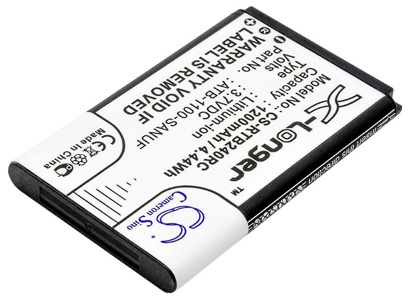 'CS-BTS100SL Batterie, 700mAh 3,7V, kompatibel mit TomTom V4 Batterie. Etikett zeigt Kapazität, Spannung und Modellinformationen.'
