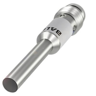 Ein silbernes zylindrisches Metallteil, möglicherweise ein Sensor oder eine technische Komponente mit der Aufschrift 'BAL' zu erkennen.