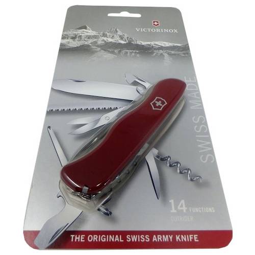 Victorinox Outrider 0.8513.B1 Schweizer Taschenmesser Anzahl Funktionen 14 Rot