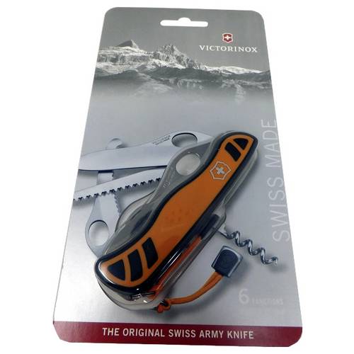 Victorinox Hunter XTM Grip 0.8341.MC9B1 Schweizer Taschenmesser Anzahl Funktionen 6 Orange-Schwarz