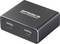 Ein schwarzer 'Speaka Professional' Adapter mit zwei '1KMbP' USB-C-Anschlüssen an einer Seite, entwickelt für Hochgeschwindigkeitsdatenübertragung.