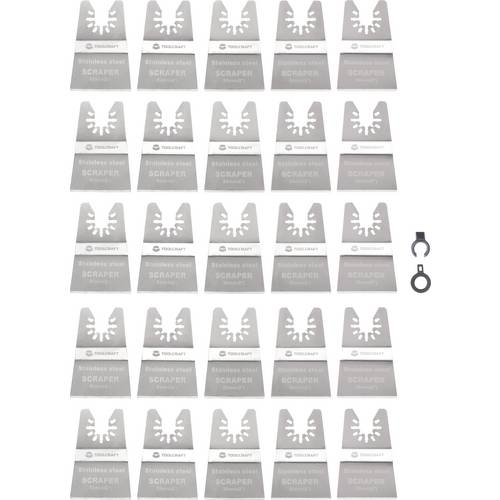 TOOLCRAFT TO-10258344 Edelstahl Multifunktionswerkzeug-Zubehör-Set 50 mm 20 St.