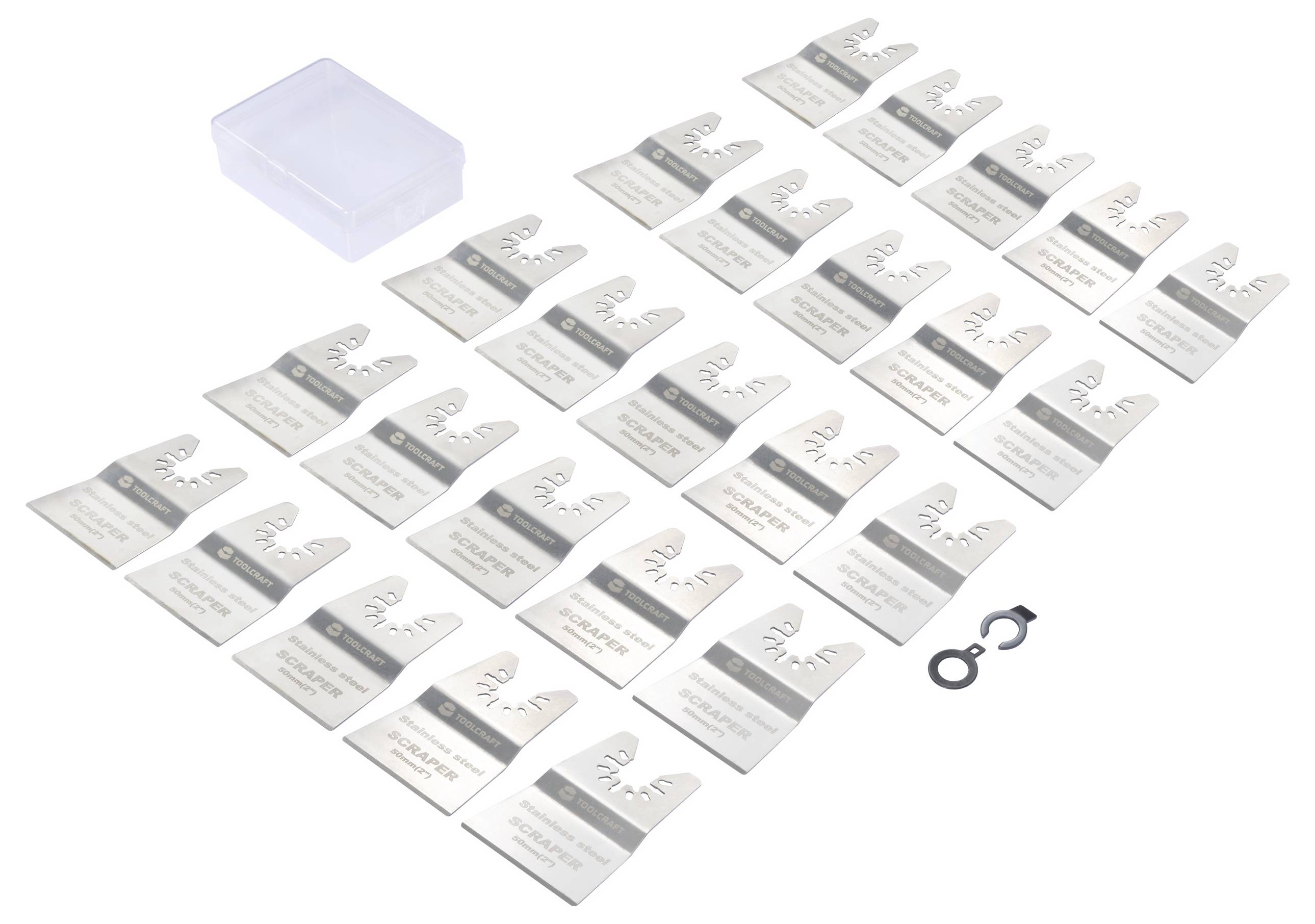 TOOLCRAFT TO-10258344 Edelstahl Multifunktionswerkzeug-Zubehör-Set 50 mm 20 St.-4