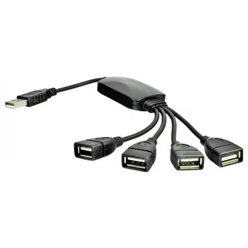 Akyga AK-AD-13 USB 2.0-Hub Schwarz