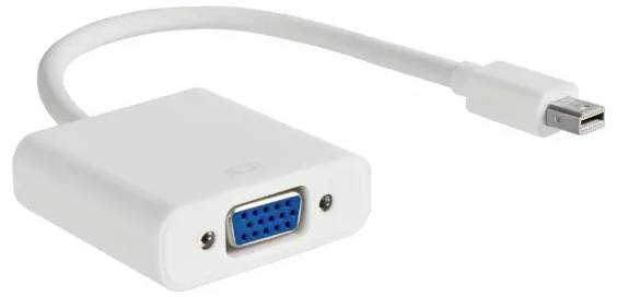 Akyga AK-AD-39 Mini-DisplayPort Adapter [1x VGA-Buchse - 1x DisplayPort Stecker] Weiß 15 cm
