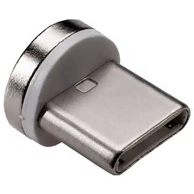 Ein kleiner, metallener USB-C Adapter.