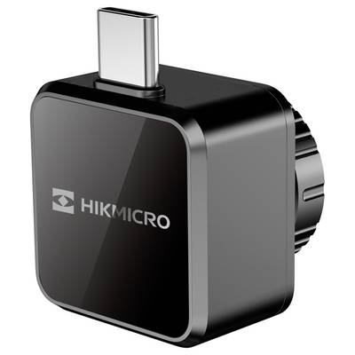 Kleines, schwarzes Gerät mit USB-C-Anschluss und der Aufschrift 'HIKMICRO' auf der Vorderseite.