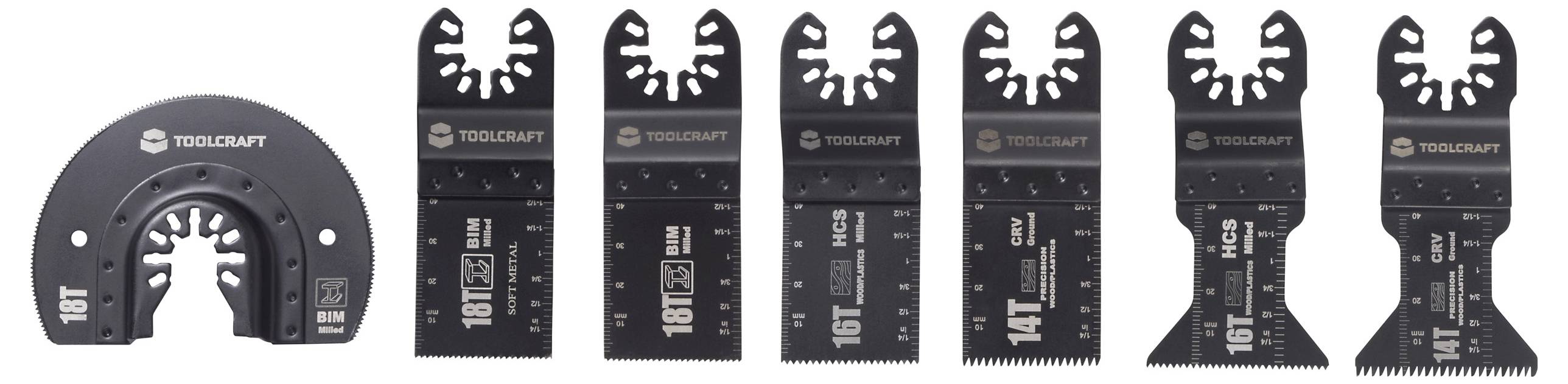 TOOLCRAFT TO-10283205 Multifunktionswerkzeug-Zubehör-Set Multifunktionswerkzeug-Zubehör-Set 24 St.-2