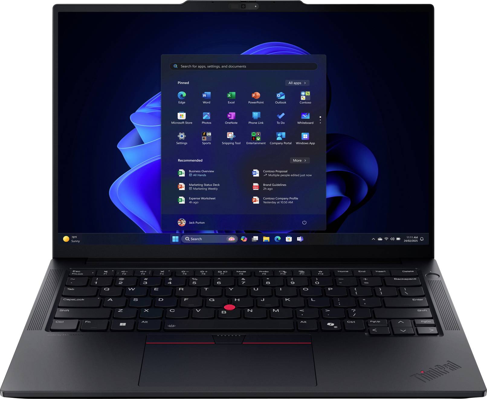 Lenovo Notebook ThinkPad E14 G7 35.6 cm (14 Zoll) WUXGA AMD Ryzen 7 250 16 GB RAM 512 GB SSD Deutsch, QWERTZ Schwarz 21T...