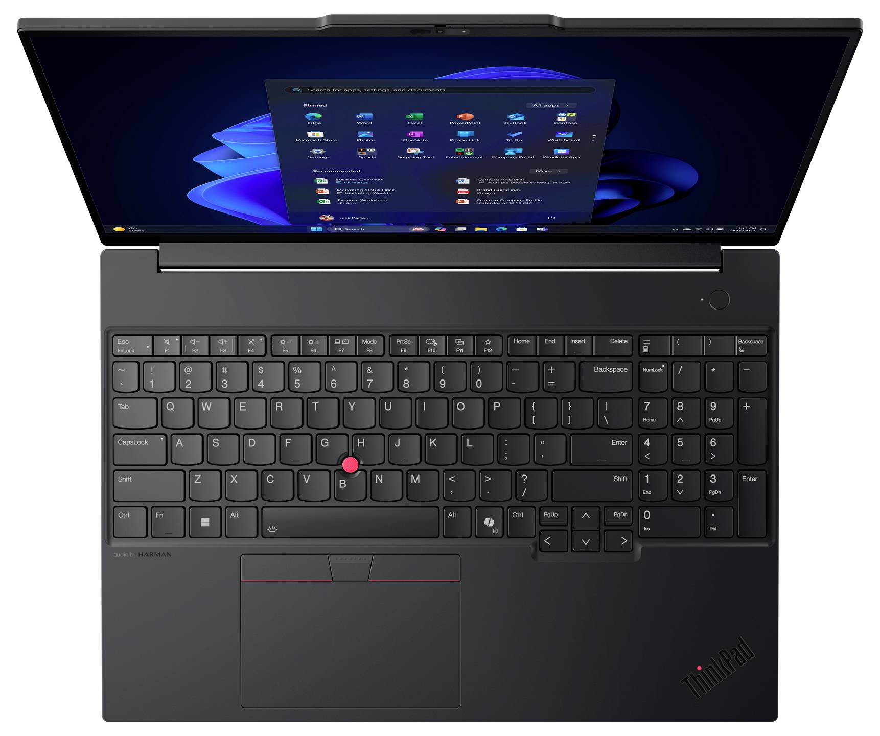 Lenovo Notebook ThinkPad E16 Gen 3 40.6 cm (16 Zoll) WUXGA AMD Ryzen 7 250 32 GB RAM 1 TB SSD Deutsch, QWERTZ AMD Radeon-3